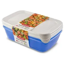 Curver Tiefkühldose fresh & frozen 22,8 x 14,8 x 9 cm 1 l 3-teiliges Set