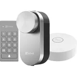 EZVIZ DL01 PRO+DL01CP+A3 Smartes Türschloss Kit, Silber