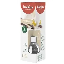 Bolsius Raumduft: Vanille - 60 ml Diffuser mit Rattanstäbchen - Bolsius True Scents (1 Stück)