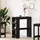 vidaXL Bartisch mit Regal 90 x 40 x 103,5 cm Schwarz Eichen-Optik