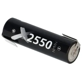 XCell 1x XCell Mignon Akku AA LSD Plus Ni-MH 1,2V 2550 mAh low self-discharge Lötfahne Z