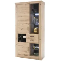 Landscape Vitrine BRUNECK - holzfarben ¦ Maße (cm): B: 110 H: 211 T: 45.0