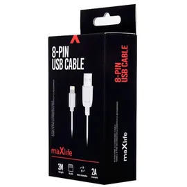 Wisam® Ladekabel Datenkabel USB Lightning, 3m 2A weiß | Gr.: onesize