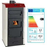 EEK-A - Wasserführender Kaminofen Holzofen Prity NS32 33.2 + 3.2 kw