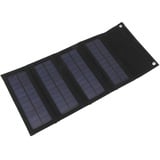 Tragbare, Faltbare 40-W-Solarpanel-Ladetasche, 40-Watt-Solarpanel mit USB-Schnittstelle, Geringe Lichtausbeute, Geringes Gewicht, Bequemes Tragen, für Camping, Zum Wandern (BLACK)