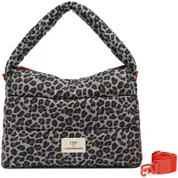 LES VISIONNAIRES Unio Hobo Schultertasche Baumwolle Grau