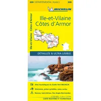 Michelin Cotes-d'Armor, Ille-et-Vilaine - Michelin Local Map 309