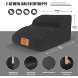 Famanu Hundetreppe für Sofa - Mit waschbarem Plüschbezug und rutschfester Oberfläche