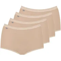 Sloggi Slip »Basic+ Maxi 4P«, (4er Pack), perfekter Sitz sloggi beige