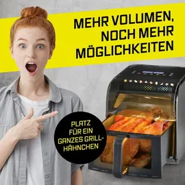 GOURMETmaxx Heißluftfritteuse 7L schwarz