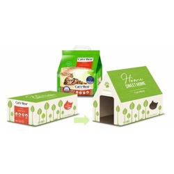 Cat's Best Aktion - Original Katzenstreu 4,3 kg + Katzenhaus