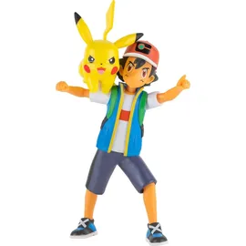 Jazwares Pokémon - Battle Feature Figure Ash & Pikachu (PKW2473)