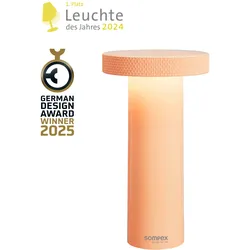 VOLUME retro Akku-Tischleuchte In- und Outdoor apricot