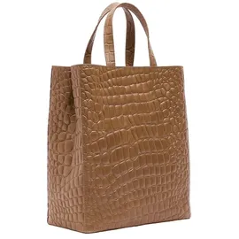 Liebeskind Berlin Kroko Paper Bag Tote M cognac