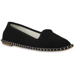 Damen Slip Ons in Schwarz