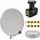 PremiumX SAT Anlage 80cm Antenne Quad LNB 10m Kabel 8x F-Stecker