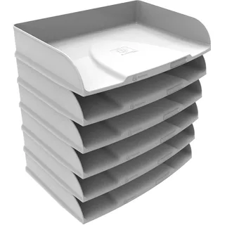 Exacompta 6x Briefablage Querformat Combo Styli, Autentik - Weiß