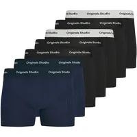 JACK & JONES JACVESTERBRO SOLID TRUNKS Schwarz/Blau L 7er Pack