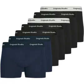 JACK & JONES JACVESTERBRO SOLID TRUNKS Schwarz/Blau L 7er Pack