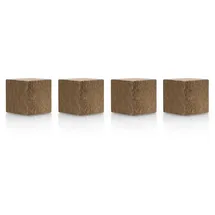 Magnetoplan Design Magnets Wood Series Cube 20x20x20mm - Walnuss - 4Stk