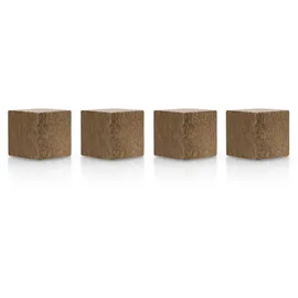 Magnetoplan Design Magnets Wood Series Cube 20x20x20mm - Walnuss - 4Stk