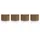 Magnetoplan Design Magnets Wood Series Cube 20x20x20mm - Walnuss - 4Stk