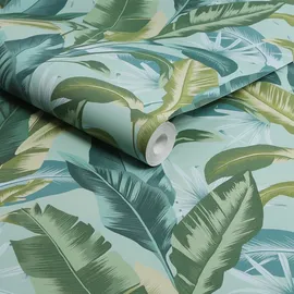 Envy Vliestapete Leaf It Out 53 cm x 10 m 1 St blau