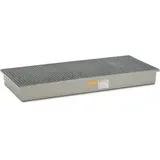 Cemo Auffangwanne GFK 220 Liter 188 x 85 cm mit verzinktem Stahlgitterrost