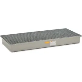 Cemo Auffangwanne GFK 220 Liter 188 x 85 cm mit verzinktem Stahlgitterrost