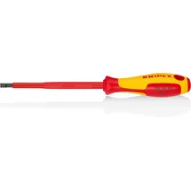 Knipex 98 20 55 Schlitz-Schraubendreher isolierender Mehrkomponenten-Griff VDE-geprüft 232 mm