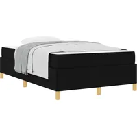 VidaXL Bettrahmen mit Matratze Schwarz 120 x 200 cm