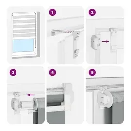 vidaXL Zebrarollo Weiß 165x100 cm Stoffbreite 160,9 cm Polyester