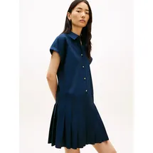Tommy Hilfiger Shirtkleid Blau/Schwarz 34