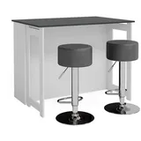 Vicco Bartisch Dominic 116 x 37 cm Anthrazit/Weiß