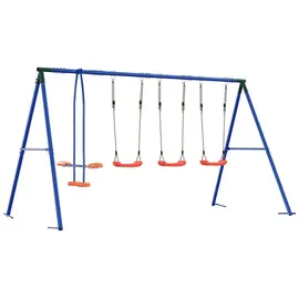 vidaXL Schaukelset Mehrfarbig 330 x 185 x 185 cm Stahl