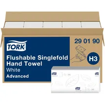 TORK Papierhandtücher 290190 H3 Advanced schnellauflösend Zick-Zack-Falzung 2-lagig 3.750 Tücher