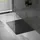luxebath Duschwanne 100x80 cm Schwarz mit Ablaufgarnitur, SMC H:3cm