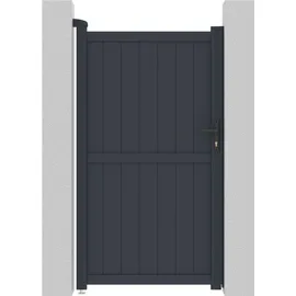 Habitat et Jardin Gartentor 101,2 x 180,9 cm Grau/Aluminium