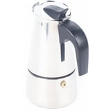 NadineDutol 220V Espressokocher,Edelstahl Elektrisch Kaffeekanne Espressokanne,Mokkakocher Kaffeebereiter Moka Espressokännchen mit Elektroherd, Spülmaschinengeeignet (4 Tassen 200ml)