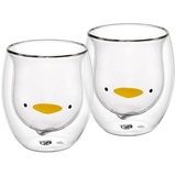 Gräwe Doppelwandige-Thermogläser, 285ml, 2er Set, Motiv Ente