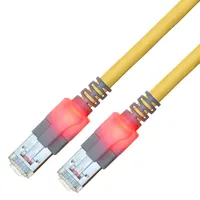 EasyLan CS1OYCDCD0100 - Cat.6 LED Patchkabel DualBoot S/FTP gelb, 10 m