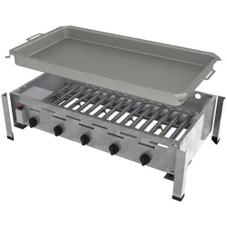 ChattenGlut Professional Gastrobräter 5-flammig Tischgerät 18,0kW und Pfanne