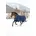 Outdoordecke 135cm Navy-Gold