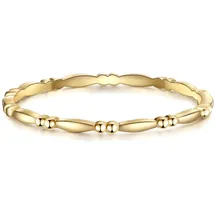 Lulu & Jane Fingerring LULU & JANE "AV210" Gr. 56, gelbgold, Fingerringe, Damen, 56, Messing, 1,3mm, Fingerring