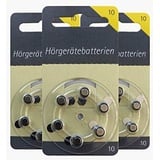 Hörgerätebatterien Größe 10er 120 Stück