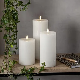 Star Trading Flame Flow Big LED-Kerze 17,5 cm weiß