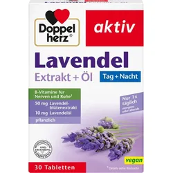 DOPPELHERZ Lavendel Extrakt+Öl Tabletten 30 St.