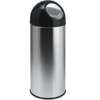 Proregal Klassischer Abfallbehälter mit Pushdeckel | 55 Liter, HxBxT