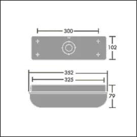 zumtobel Thorn LED-Wandleuchte ESCORT 800 840 HF E3