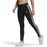 adidas Damen 3 Stripes Tights, Black/White, XL